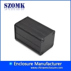 China customized enclosure parts cnc milling black anodizing aluminum circuit board cases  AK-C-C48  25 X 25 X free mm manufacturer