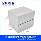 China electronic diy extruded aluminum project box for pcb AK-C-B80 90*90*100mm manufacturer