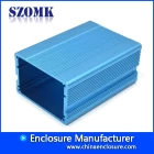 China extruded aluminum junction box maufactures aluminum case with 45(H)x70(W)xfree(mm) manufacturer