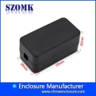 China high quality black standard plastic enclosure with connection port for pcb supplier AK-S-119  55*28*26mm manufacturer