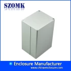 China hoogwaardige aangepaste zilverkleurige 74x90x130 bud boxes aluminium elektrische behuizingen AK-C-C34 fabrikant