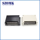 China plastic din rail box with terminal block  for electronic equipment AK-P-07A manufacturer