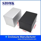 China small order brushed extruded aluminum junction enclosure with heat sink for electronic device size 125*97*84mm Hersteller