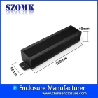 Cina anodizzazione in alluminio szomk Contenitori per estrusione di colore nero per la progettazione di custodie per elettronica AK-C-B66 40 * 50 * libero mm produttore