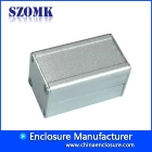 중국 szomk 사용자 정의 압출 알루미늄 프로젝트 상자 인클로저 케이스 25 * 25 * 무료 제조업체