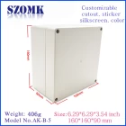 중국 SZOMK ABS IP65 야외 플라스틱 전자 인클로저 방수 IP65 정션 박스 제조업체