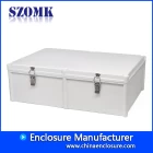 China szomk hinged weatherproof enclosure for electronics junction box IP65 outdoor waterproof electronics device box 560*380*265mm AK-02-35-JK plastic housing case for circuit board manufacturer