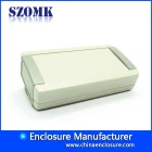 porcelana szomk la caja de plástico electrónica proyecto para pcb interruptor abs proyecto caja alta calidad abs plástico material de la caja ak-s-57 fabricante