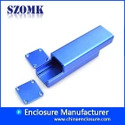 China wholesale power amplifier box aluminum case custom enclosures for electronics 25*25*80 mm blue color C4 manufacturer