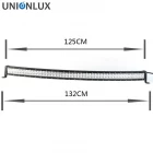 Chiny Epistar Curved Dwurzędowe światło Led Bar UX-LB3EP-CV288W producent