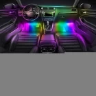 Çin Unionlux Interior Car Lights,Car Accessories LED Lights for Car,Smart APP Control with Remote Control,Music Sync Color Change,16 Million Color car Decor with Car Charger 12V üretici firma
