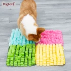 China DIY Connectable Candy Colors Jelly Pet Snuffle Mat Water Resistant Slow Eatting Training Dog Bowl Mat Pad manufacturer