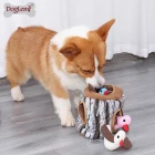 China Hund IQ Spielzeug Vögel in Baumstumpf verstecken und suchen Aktivität Plüsch Puzzle Squeaker Pet Toy Hersteller