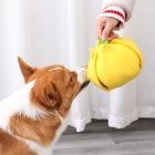 China Funny Plush Pumpkin Shape Dog Snuffle Feeding Mat Nosework Treat Training Boredom Relief Dog Puzzle Toy manufacturer