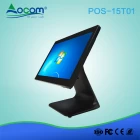 China POS-15T01 1366*768 15.6" framless capacitive touch all in one pos cash register manufacturer