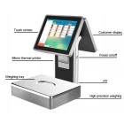 China POS-S001 Windows OS 12inch all in one touch POS machine with scale with 58mm receipt printer manufacturer