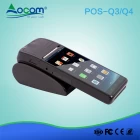 China Q3 / Q4 5,5 "4G Wifi mobile Handheld NFC Android pos Terminal mit Drucker Hersteller