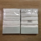 중국 중국 제조 업체 100 % 코 튼 순수한 흰색 유아 muslin burp cloth diaper 제조업체