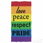 China Rainbow Pride strandlaken Gay lesbische LGBT-ondersteuning Badkamer handdoek fabrikant