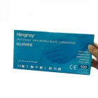 China Groothandel goedkope prijzen verkrijgen poedervrij pakket van 100 stuks per doos Chirurgische medische wegwerp nitril handschoenen op voorraad fabrikant