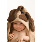China lovely baby hooded towel in dog shape manufacturer