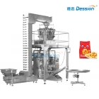 China Automatic Kurkure And Other Puffed Food Pouch Packing Mac-hine With 10 Electronic Weigh Heads manufacturer