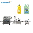 China China High Quality Dish Soap Bottle Filling Machine Liquid Filling Machine With Conveyor Belt Supplier fabricante