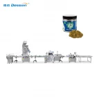 Chine Dession Electronic Scale Weighing CBD Hemp Flower Jar Filling Capping Labeling Machine fabricant