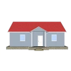 Çin Heya-3S02 Çin Güney Afrika'da 3 yatak odalı köpüklü çimento kolay inşa ev tasarımı üretici firma