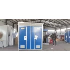 Chine Toilettes préfabriquées à chasse d'eau mobile à faible coût pour chantier de construction fabricant