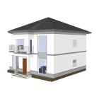porcelana Villa de lujo - (QB15) Diseños de planos de construcción de casas modelo prefabricadas de estructura de acero resistente y duradera fabricante