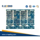 China 14Layer HDI PCB with BGA, 2.4mm board thickness, blue solermask, surface finished by Immersion Gold manufacturer