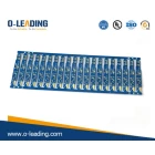 China Hochwertige dünne 0.5mm PCB 2 Schicht mit TG 150, doppelseitige blaue Lötmaske Elektronische Leiterplatte Hersteller