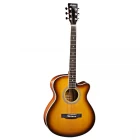 China Guitarra acústica OEM de top spruce com madeira catalpa para ZA-412VS fabricante