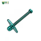 中国 BST-012助焊剂的弹簧复位力铁棒和多用途通用铝合金注射器推杆 制造商