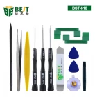 China BST-610 13in1 telefone abrindo ferramentas de reparo do telefone kit suporte rotativo suporte chave de fenda para iphone samsung mão ferramentas eletrônicas set fabricante