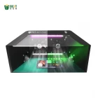 중국 BST-710C 미니 데스크탑 먼지 제거 워크 벤치 먼지 무료 클린 룸 클리너 휴대 전화 LCD 수리 녹색 램프 제조업체