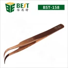 China High Quality Tweezer Black Color Coating Tweezers  Best  Supplier BST-158 manufacturer