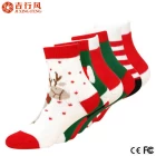 China China professionele sokken fabrikant, groothandel aangepaste fashion stijl van Kerstmis baby sokken fabrikant