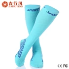 China sokken fabriek vervaardiging professionele compressie voor hardlopen Sportsokken fabrikant