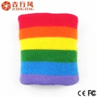 China the most popular style of cotton striped colorful wristband,high quality and best price manufacturer