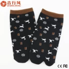 China wholesale top high quality cotton christmas toe socks manufacturer