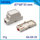 China Cost-effective din rail project box szomk diy electronic plastic case AK-DR-39 87*60*35mm manufacturer