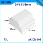 الصين 90 * 83 * 58 مم AK-DR-105 العبوات البلاستيكية مع محطات لتركيب السكك الحديدية Din 30 نقطة العمل الصانع