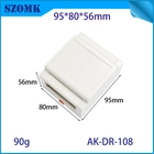 China 95*80*56MM AK-DR-108 Electricity Plc Control Box Plastic Abs Din Rail Enclosure manufacturer
