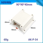 중국 90*90*40mm AK-P-54 전자 및 PCB 용 ABS DIN 레일 프로젝트 상자 제조업체