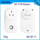 China AK-SP11 AU Standaard 35*110*62mm PC Flame Retardant-V0 Smart Socket Plug Case Plastic behuizing fabrikant
