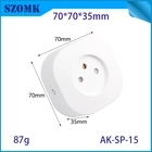 China AK-SP-15 ~ 27 Multi-Specification Electronic Circuit Board Smart Plug-behuizing Box 70*70*35mm fabrikant