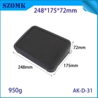 Chine AK-D-31 Black Plastic Desktop Shell en pente ABS ABS ABS Bureau de bureau avec panneau 175 * 248 * 72 mm fabricant