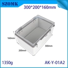 China Ak-Y-01-A2 PC ABS PLÁSTICO PLÁSTICO PLÁSTICA IP67 Caixa de junção IP67 Gabinete elétrico de arco depende 300x200x160mm fabricante